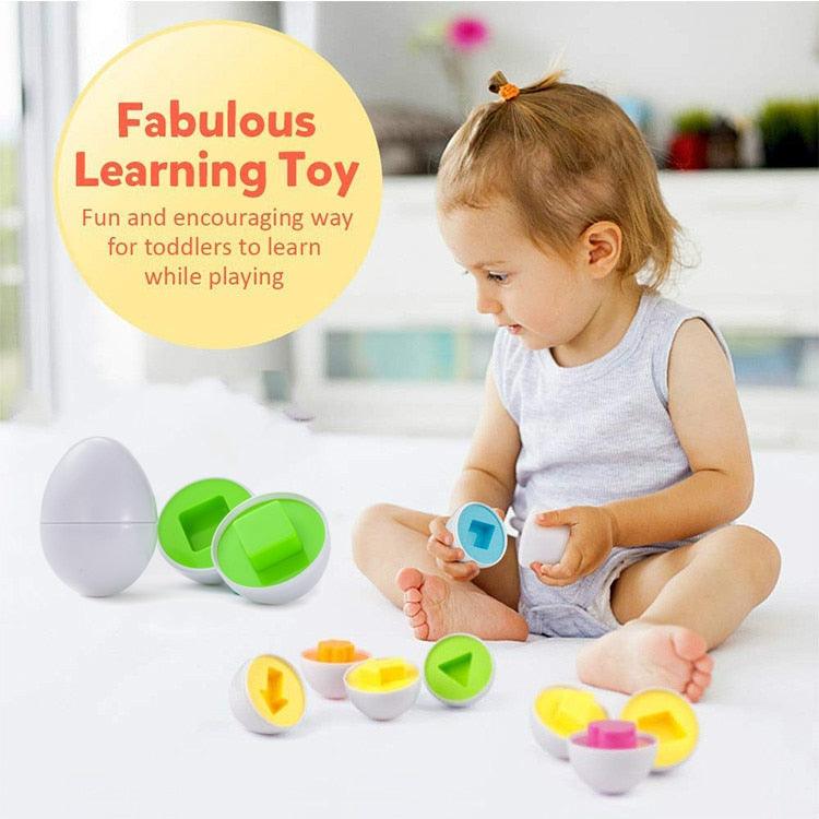 Brinquedos Montessori - ovos e parafusos - Feitoo