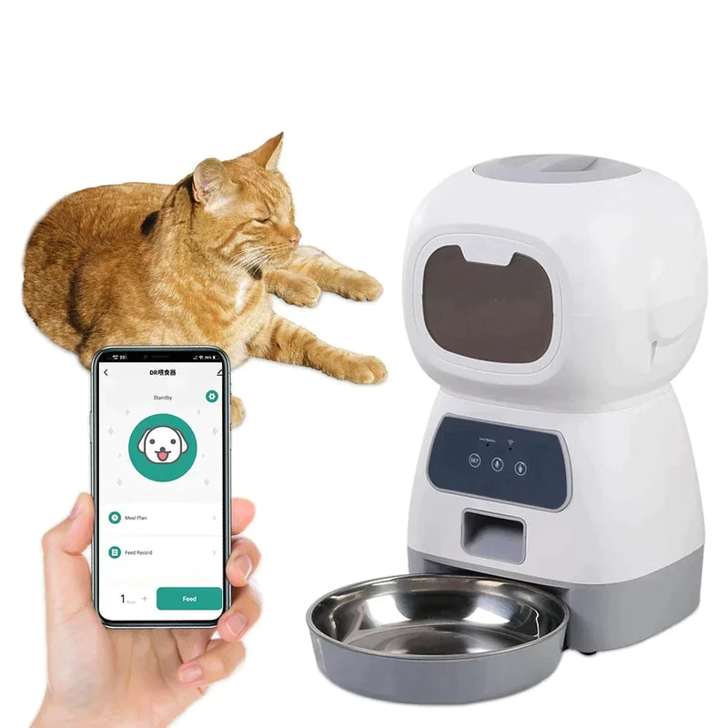 Alimentador Automático para Cães e Gatos - Feitoo