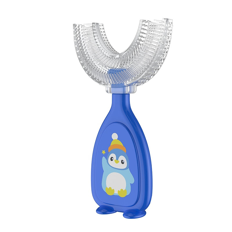 Escova de dentes infantil - em formato de U - Feitoo